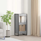 vidaXL Bookcase 2 pcs Black Oak 80 x 30 x 155 cm Engineered wood