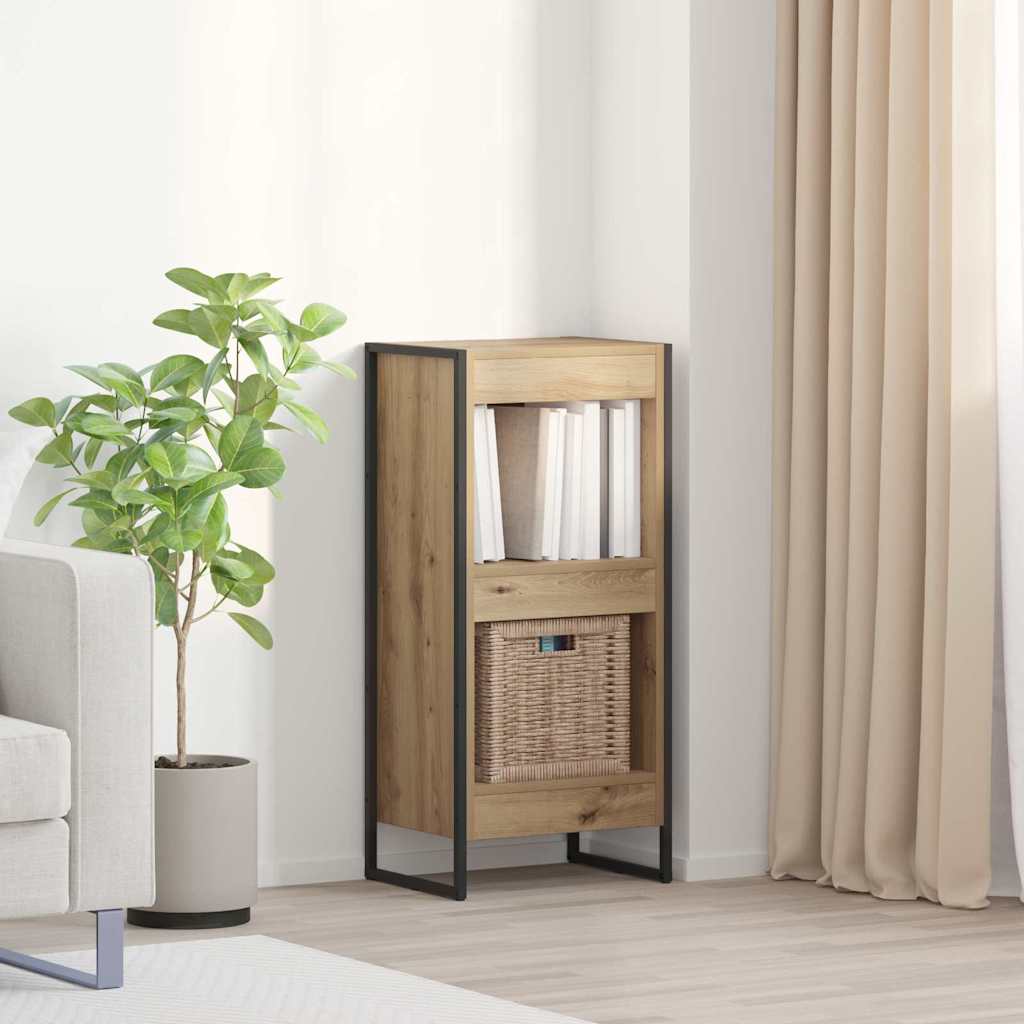 vidaXL Bookcase 2 pcs Black Oak 80 x 30 x 155 cm Engineered wood
