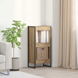 vidaXL Bookcase 2 pcs Black Oak 80 x 30 x 155 cm Engineered wood