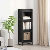 vidaXL Bookcase 2 pcs Black Oak 80 x 30 x 155 cm Engineered wood