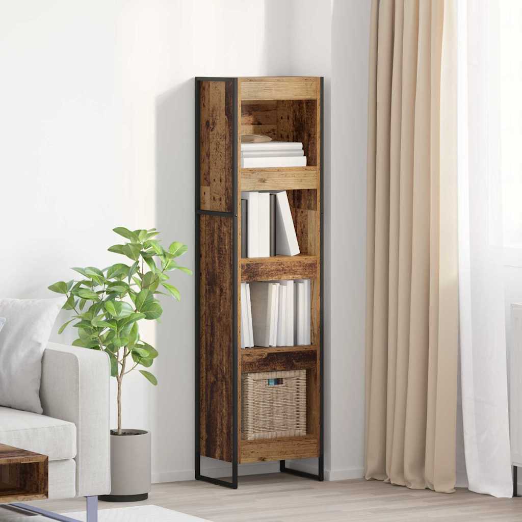 vidaXL Bookcase 2 pcs Black Oak 80 x 30 x 155 cm Engineered wood
