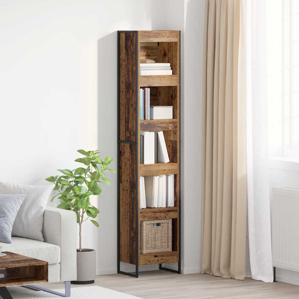 vidaXL Bookcase 2 pcs Black Oak 80 x 30 x 155 cm Engineered wood