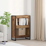 vidaXL Bookcase 2 pcs Black Oak 80 x 30 x 155 cm Engineered wood
