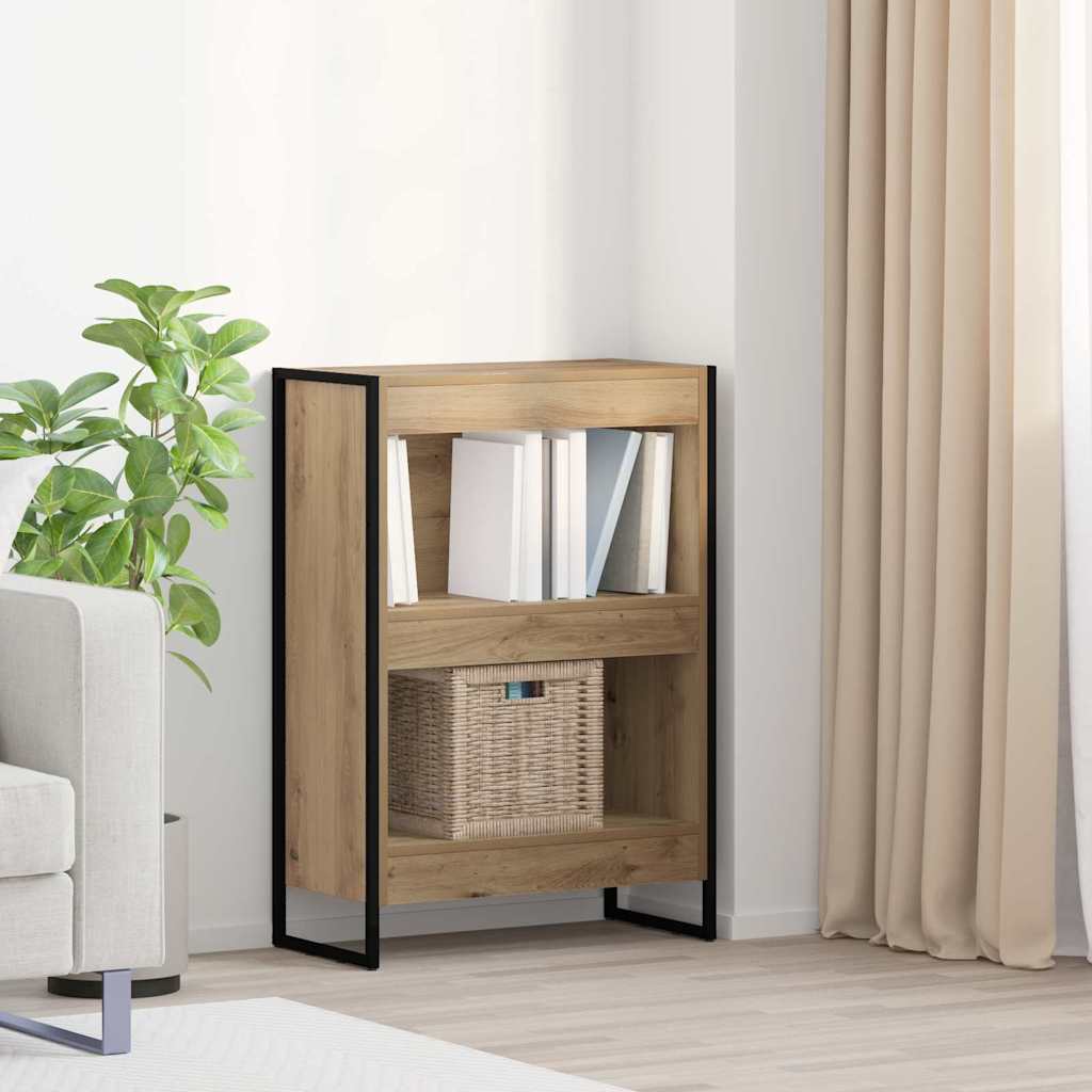 vidaXL Bookcase 2 pcs Black Oak 80 x 30 x 155 cm Engineered wood