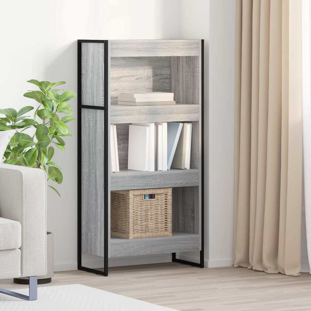 vidaXL Bookcase 2 pcs Black Oak 80 x 30 x 155 cm Engineered wood