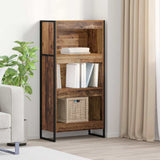 vidaXL Bookcase 2 pcs Black Oak 80 x 30 x 155 cm Engineered wood