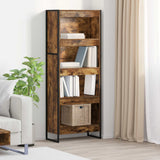 vidaXL Bookcase 2 pcs Black Oak 80 x 30 x 155 cm Engineered wood