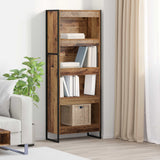 vidaXL Bookcase 2 pcs Black Oak 80 x 30 x 155 cm Engineered wood