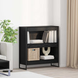 vidaXL Bookcase 2 pcs Black Oak 80 x 30 x 155 cm Engineered wood