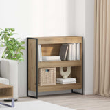 vidaXL Bookcase 2 pcs Black Oak 80 x 30 x 155 cm Engineered wood