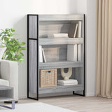 vidaXL Bookcase 2 pcs Black Oak 80 x 30 x 155 cm Engineered wood