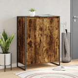 vidaXL Schoenenkast Zwart Eiken 79 x 36 x 100 cm Bewerkt hout