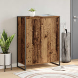 vidaXL Schoenenkast Zwart Eiken 79 x 36 x 100 cm Bewerkt hout
