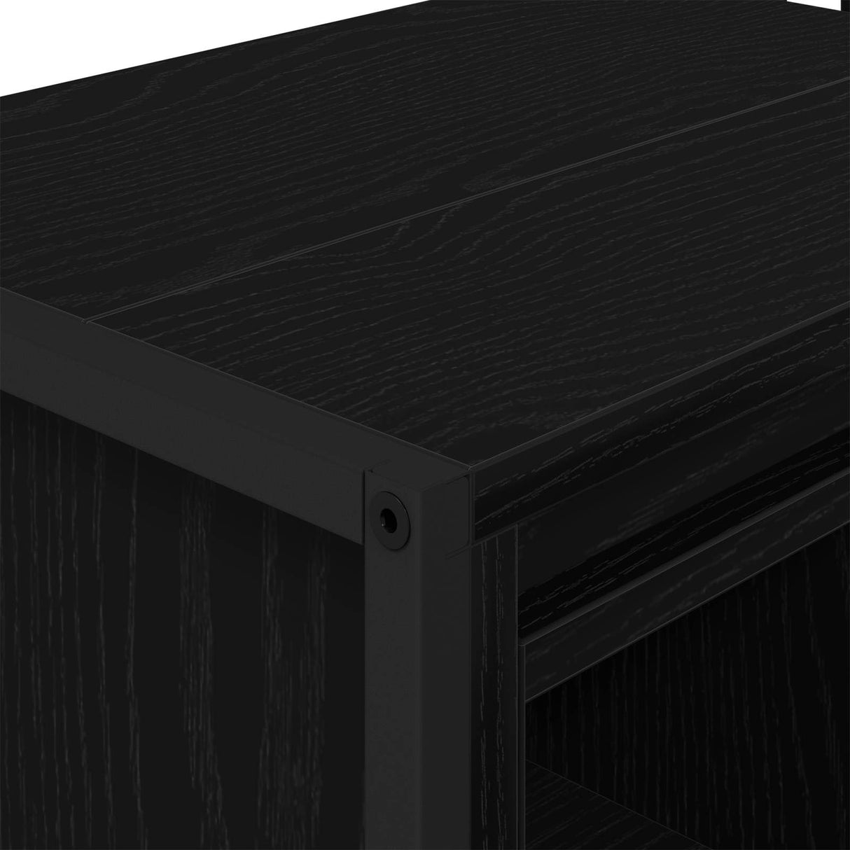 vidaXL Badkamerkast Zwart Eiken 90 x 30 x 60 cm Bewerkt hout