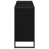 vidaXL Badkamerkast Zwart Eiken 90 x 30 x 60 cm Bewerkt hout