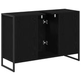 vidaXL Badkamerkast Zwart Eiken 90 x 30 x 60 cm Bewerkt hout
