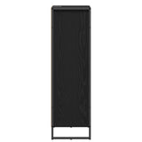 vidaXL Badkamerkast met lade Zwart Eiken 40 x 30 x 100 cm Bewerkt hout