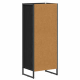 vidaXL Badkamerkast met lade Zwart Eiken 40 x 30 x 100 cm Bewerkt hout