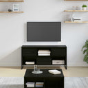 vidaXL TV Kast met lade Zwart Eiken 100 x 36 x 49,5 cm Bewerkt hout