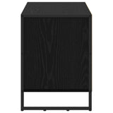 vidaXL TV Kast met lade Zwart Eiken 100 x 36 x 49,5 cm Bewerkt hout