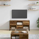 vidaXL TV Kast met lade Zwart Eiken 100 x 36 x 49,5 cm Bewerkt hout