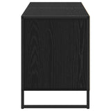 vidaXL TV Cabinet Black Oak 140 x 36 x 49.5 cm Engineered Wood