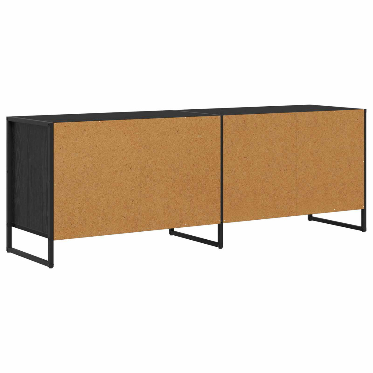 vidaXL TV Cabinet Black Oak 140 x 36 x 49.5 cm Engineered Wood