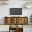 vidaXL TV Cabinet Black Oak 140 x 36 x 49.5 cm Engineered Wood