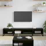 vidaXL TV Kast Zwart Eiken 170.5 x 36 x 30.5 cm Bewerkt hout