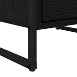 vidaXL Dressoir met lade Zwart Eiken 42 x 36 x 75,5 cm Bewerkt hout