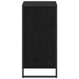 vidaXL Dressoir met lade Zwart Eiken 42 x 36 x 75,5 cm Bewerkt hout