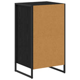 vidaXL Dressoir met lade Zwart Eiken 42 x 36 x 75,5 cm Bewerkt hout