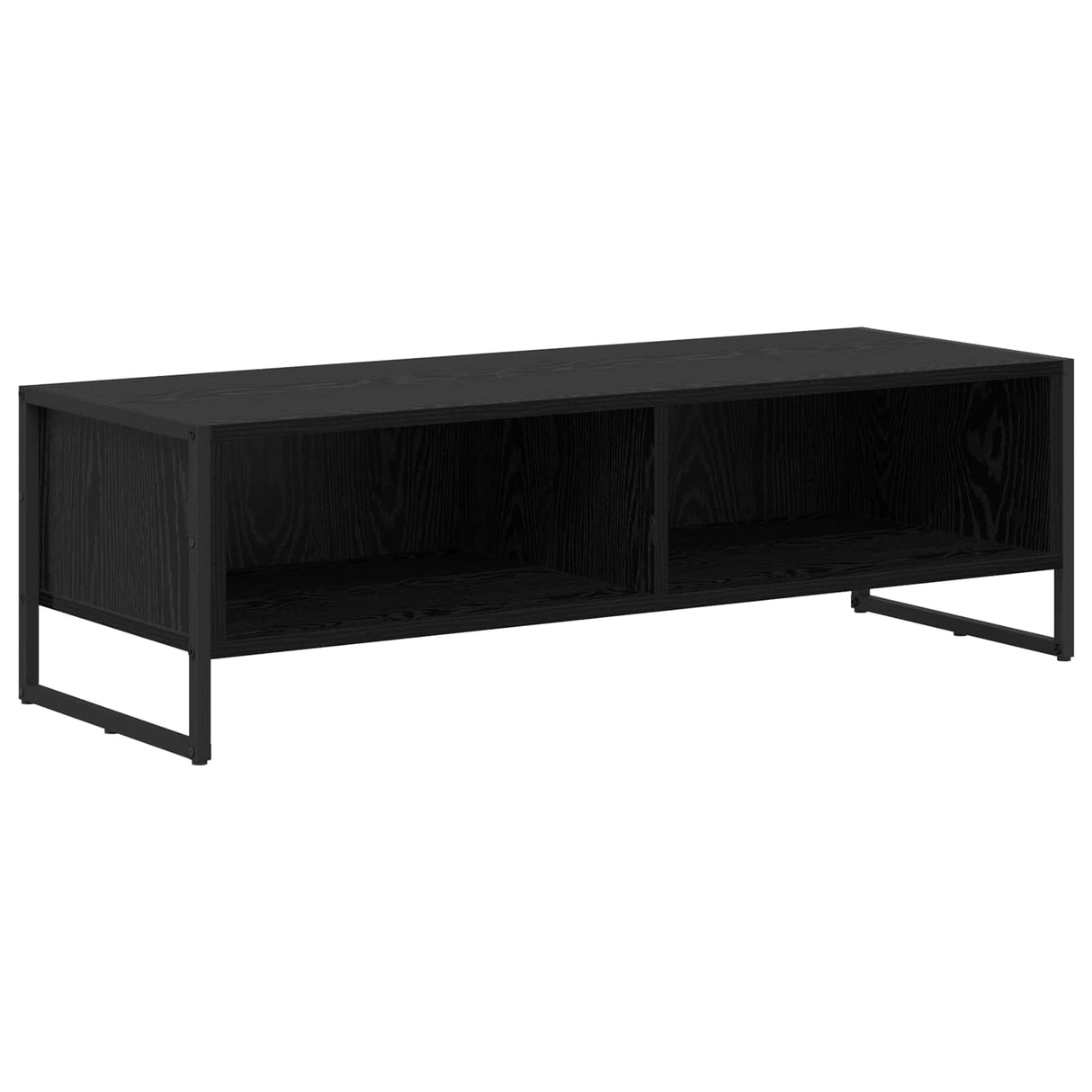 vidaXL TV Cabinet Black Oak 100 x 36.5 x 30.5 cm Engineered wood