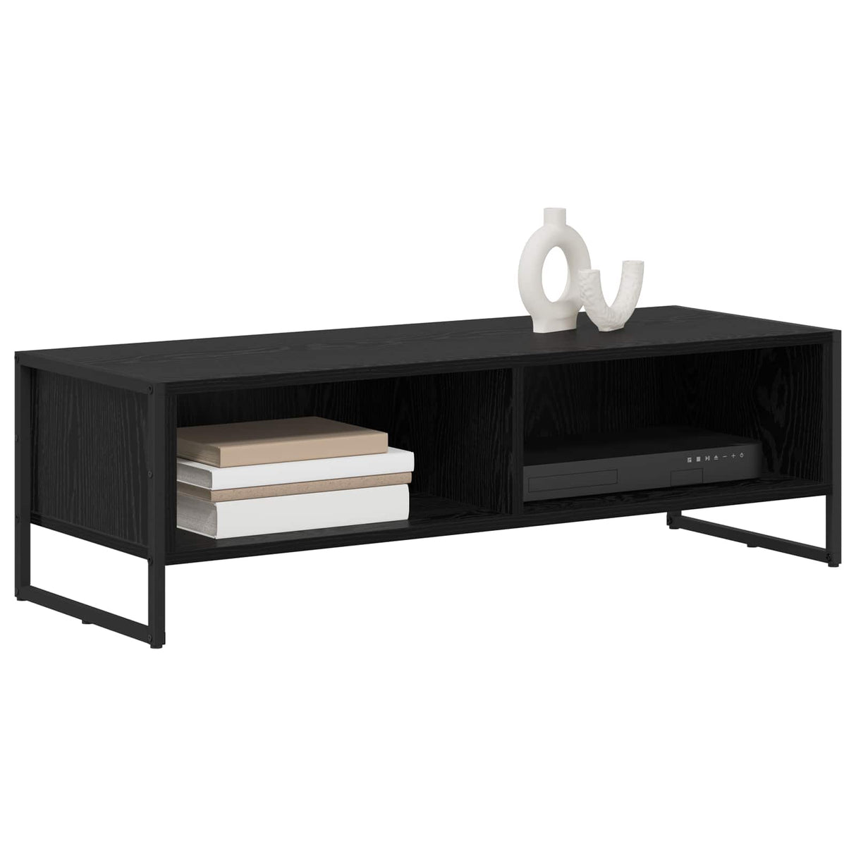 vidaXL TV Cabinet Black Oak 100 x 36.5 x 30.5 cm Engineered wood