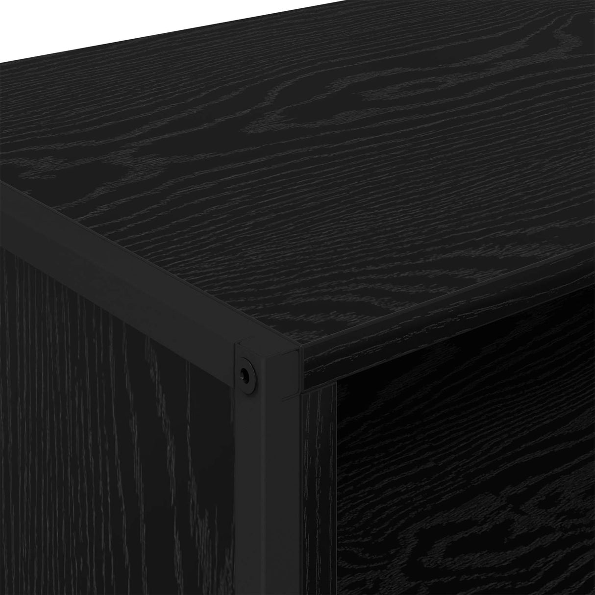 vidaXL TV Cabinet Black Oak 100 x 36.5 x 30.5 cm Engineered wood