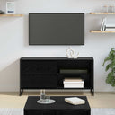 vidaXL TV Kast met lade Zwart Eiken 100 x 36 x 49,5 cm Bewerkt hout