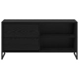 vidaXL TV Kast met lade Zwart Eiken 100 x 36 x 49,5 cm Bewerkt hout