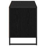 vidaXL TV Kast met lade Zwart Eiken 100 x 36 x 49,5 cm Bewerkt hout