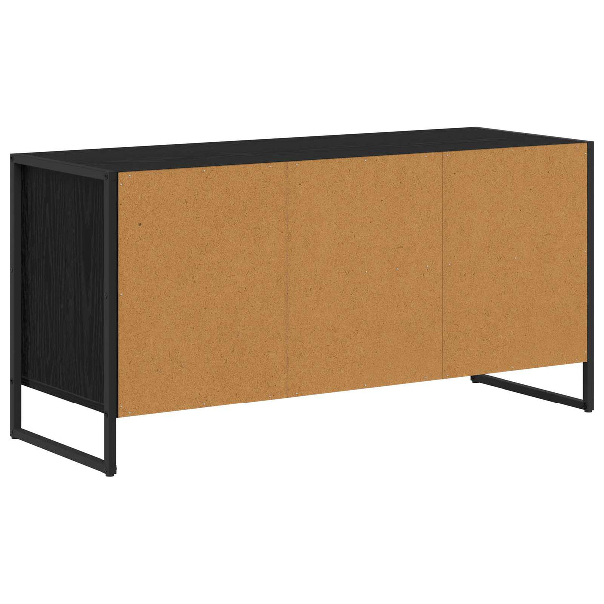 vidaXL TV Kast met lade Zwart Eiken 100 x 36 x 49,5 cm Bewerkt hout