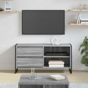 vidaXL TV Kast met lade Zwart Eiken 100 x 36 x 49,5 cm Bewerkt hout