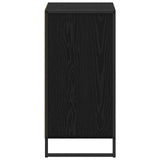 vidaXL Dressoir Zwart Eiken 43 x 36 x 75,5 cm Bewerkt hout
