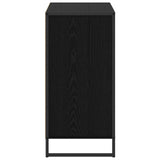 vidaXL Bijzetkast Zwart Eiken 79 x 36 x 75 cm Bewerkt hout
