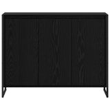 vidaXL Bijzetkast Zwart Eiken 96,5 x 30 x 75 cm Bewerkt hout