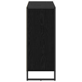 vidaXL Bijzetkast Zwart Eiken 96,5 x 30 x 75 cm Bewerkt hout