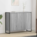 vidaXL Bijzetkast Zwart Eiken 96,5 x 30 x 75 cm Bewerkt hout