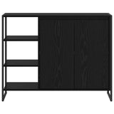 vidaXL Sideboard Black Oak 96.5 x 30 x 75 cm Engineered Wood