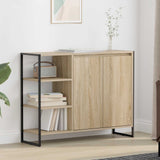 vidaXL Sideboard Black Oak 96.5 x 30 x 75 cm Engineered Wood