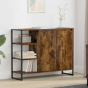 vidaXL Sideboard Black Oak 96.5 x 30 x 75 cm Engineered Wood