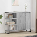 vidaXL Sideboard Black Oak 96.5 x 30 x 75 cm Engineered Wood