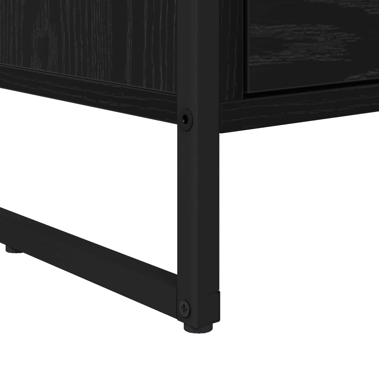vidaXL TV Kast met lade Zwart Eiken 100 x 36 x 49,5 cm Bewerkt hout